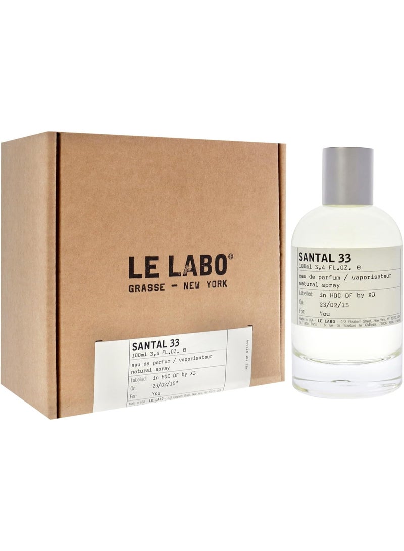 لولابو عطر للجنسين او دي برفان لي لابو سانتال 33 سعة 100 مل - Image 2